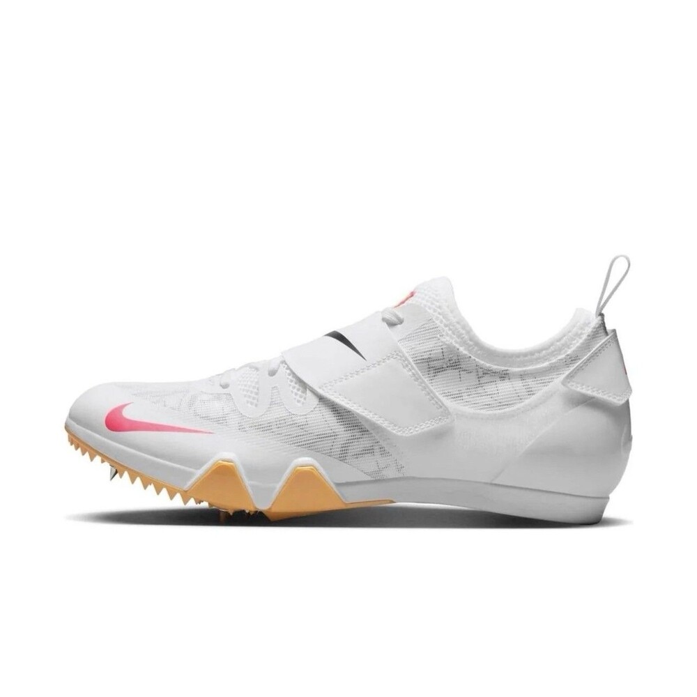 Mens SZ 12 Nike Zoom Pole Vault Elite 3 Track Shoes White Orange New